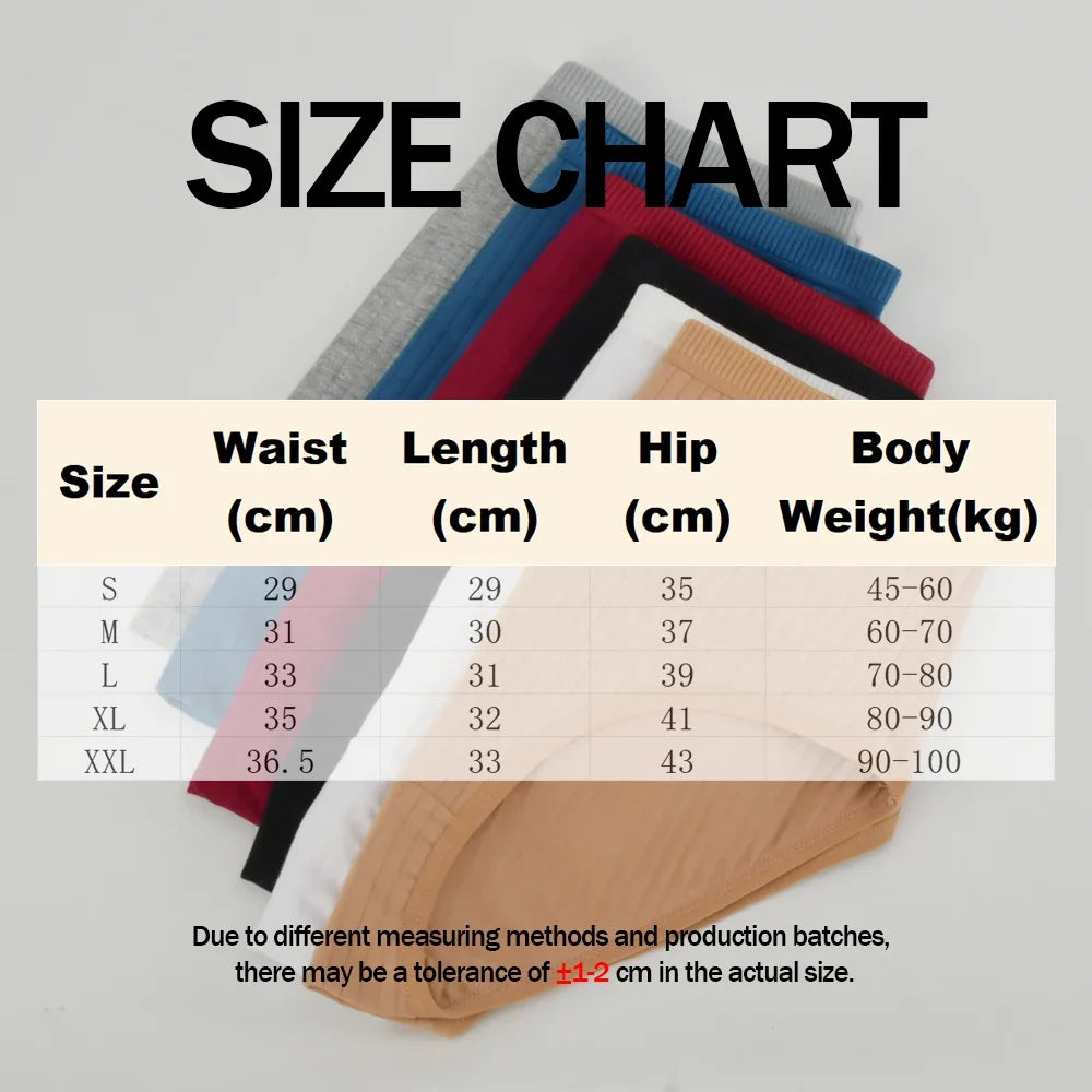 Soft High Waist Cotton Panties – Breathable Plus Size Women’s Underwear, Striped Lingerie Briefs