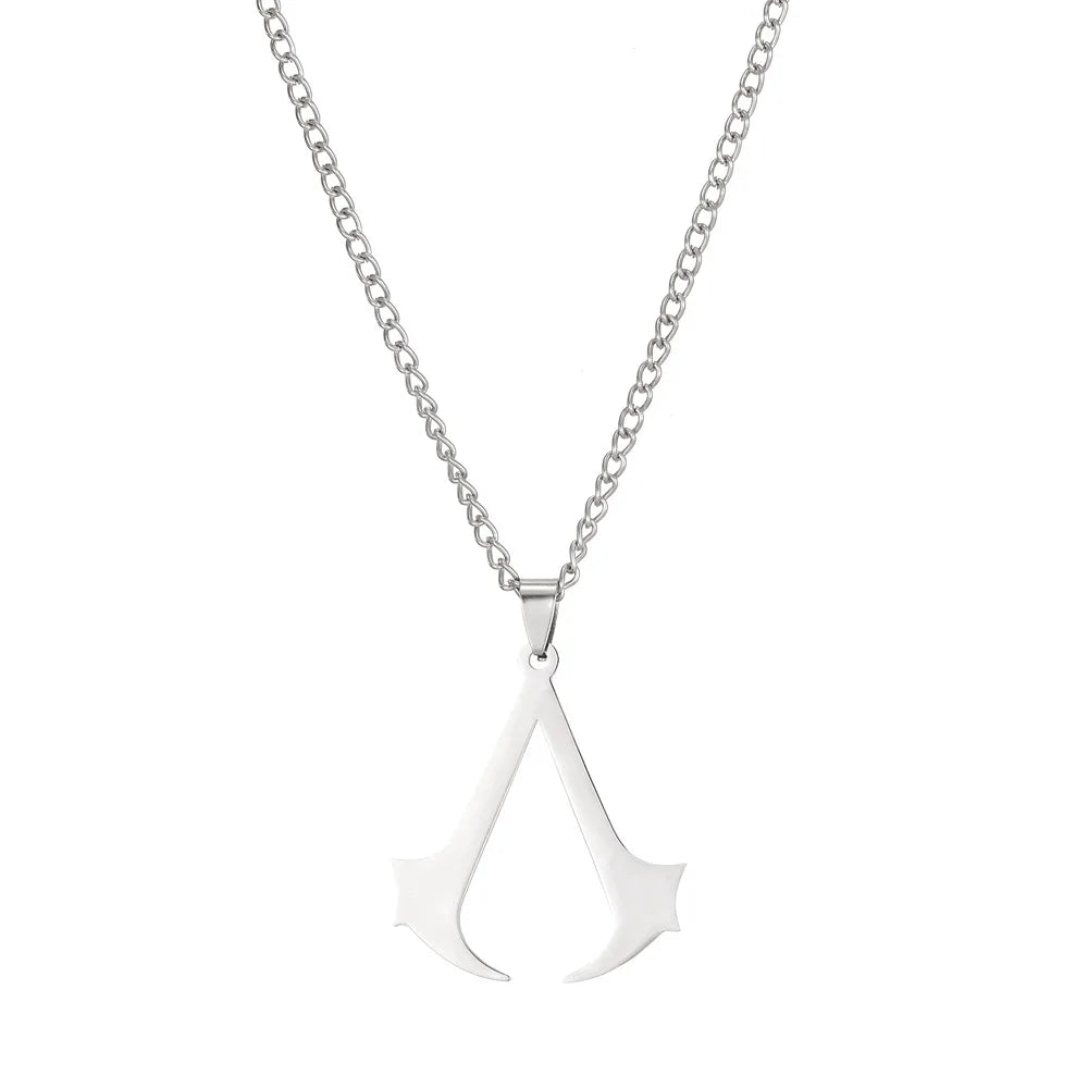 Assassin Syndicate Creed Pendant Necklace - Stainless Steel Game Cosplay Jewelry Gift