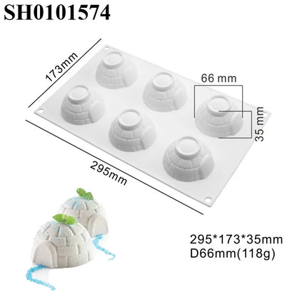 Christmas Silicone Cake Molds — Tree, Snowflake & Hat Shapes for Mousse, Chocolate & Holiday Baking