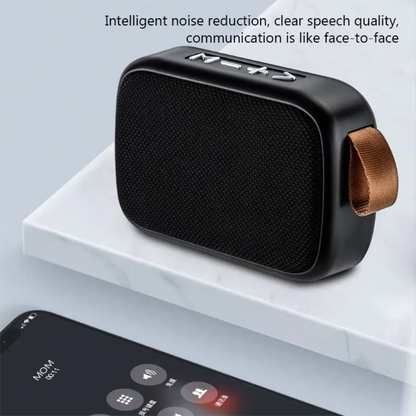 Wireless Mini Bluetooth Speaker – Fabric Design, TF Card Support, 3D Stereo Sound for Outdoor Use
