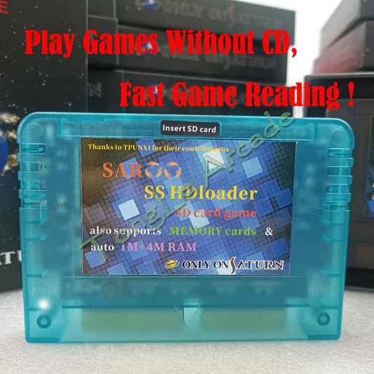2025 V0.7 SAROO SS HDLoader Game Cartridge — SD/TF Card Support for Sega Saturn, Play Without CD