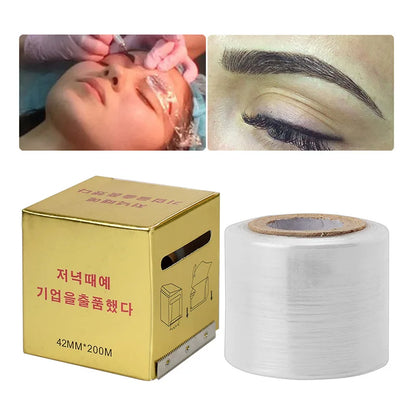 1Roll Tattoo Film Wrap - Clear Microblading & Body Tattoo Plastic Preservative Cover 42mm*200mm