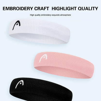 HEAD Sports Hairbands — Men & Women Fitness Sweatbands for Tennis, Yoga, Basketball, Running