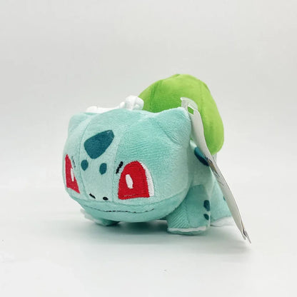 10PC Pokemon Plush Keychain Set – Squirtle, Charmander, Pikachu & Bulbasaur 12cm Stuffed Pendant Toys