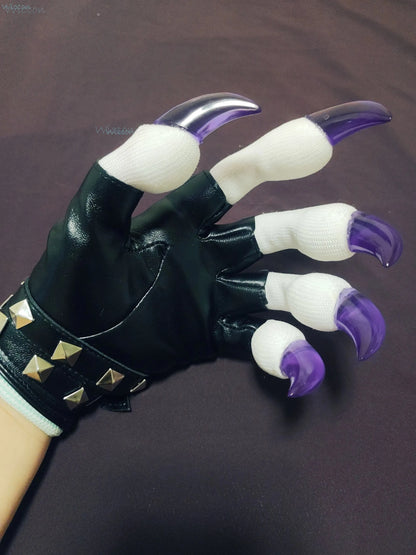 Kigurumi Furry Claw Gloves — Plush Fursuit Paws for Cosplay Unisex Handwear (Black/White/Multicolor)