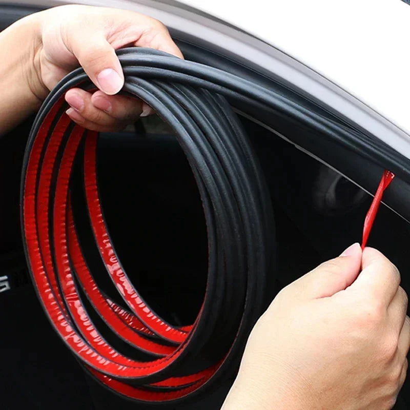 Car Door Soundproof Seal Strip - Universal EPDM Rubber Dustproof, Waterproof & Noise Insulation Seal for Cars and Trucks
