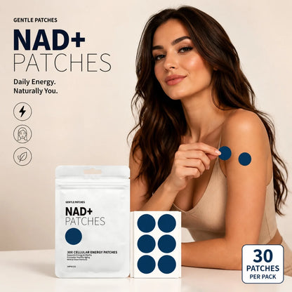 NAD+ Body Care Patches - Breathable, Skin-Friendly Daily Wellness Patches for Men & Women at Home, Work or Travel
