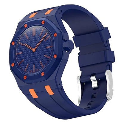 PC Watch Case & Silicone Strap - Wristwatch Modification Accessories for Swatch & AP Royal Oak Style Watches