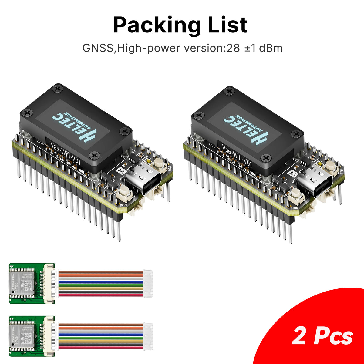 Heltec V4 WiFi LoRa 32 Dev Board - ESP32-S3 SX1262 28dBm 16MB Flash 2MB PSRAM 0.96" OLED for IoT & Mesh Gateway Projects