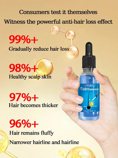 WPRBREGT Blue Hair Growth Serum — Essential Oil for Thicker Hair, Anti-Baldness Treatment