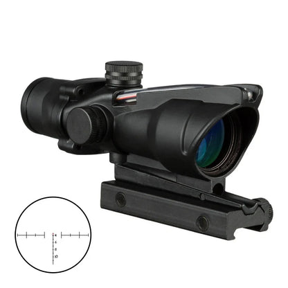 4X32 Hunting Riflescope – Fiber Optic Green & Red Dot Illuminated Reticle Tactical Sight