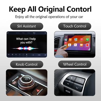 Wireless CarPlay Adapter - Convert Wired to Wireless CarPlay for Apple | USB A/Type-C Dongle | Plug & Play Auto Car Adapter