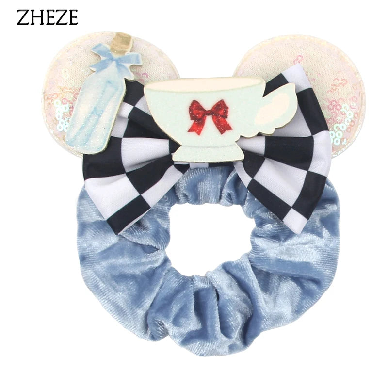 Velvet Mouse Scrunchies - Cute Elastic Ponytail Holders & Hair Accessories for Girls