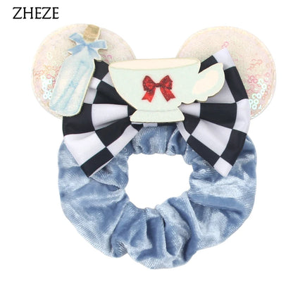 Velvet Mouse Scrunchies - Cute Elastic Ponytail Holders & Hair Accessories for Girls