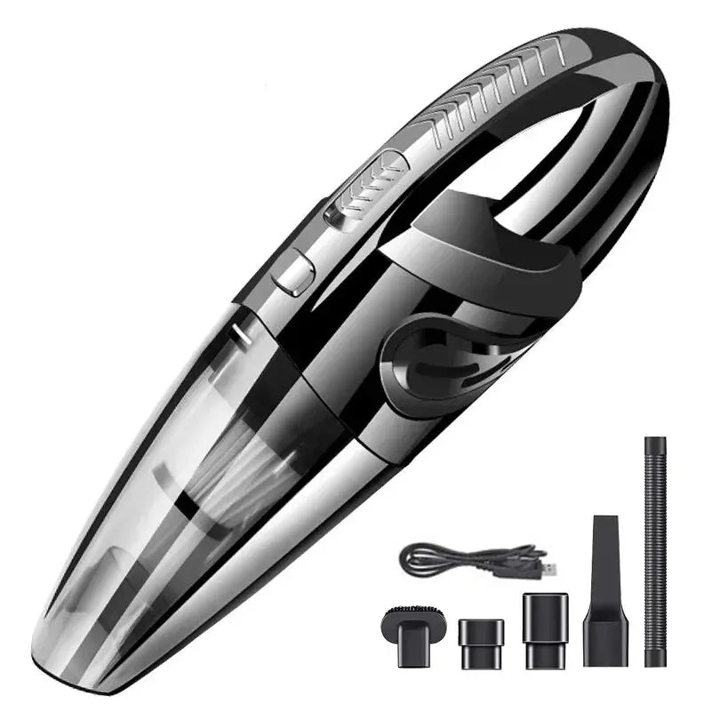 Wireless Handheld Vacuum Cleaner – Powerful Cyclone Suction, Rechargeable Quick-Charge for Car, Home & Pet Hair