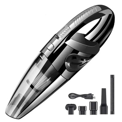Wireless Handheld Vacuum Cleaner – Powerful Cyclone Suction, Rechargeable Quick-Charge for Car, Home & Pet Hair