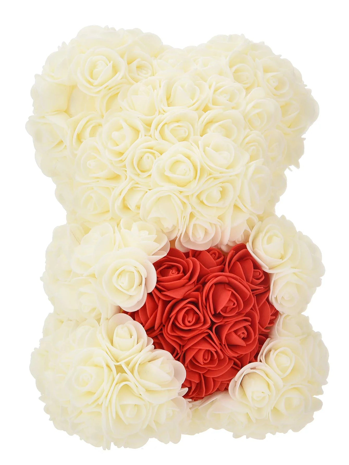25cm Eternal Rose Teddy Bear – Artificial Flower Gift for Mom, Mother’s Day, Birthday, Valentine’s & Anniversary