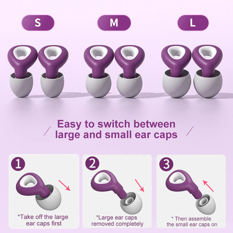 Sleeping & Swimming Ear Plug Set: Noise Reduction & Waterproof Protection - Tapones Para Dormir, Oordopjes for Comfortable Sleep
