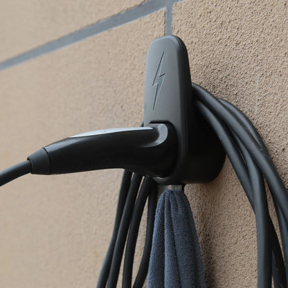 Vehicle Charger Control Holder with Chassis Bracket - Wall Stand for Tesla Model 3/Y, Charger Cable Organizer