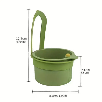 Press-Type Drain Basket - Multi-Functional Food Strainer and Sink Organizer for Kitchen & Bathroom