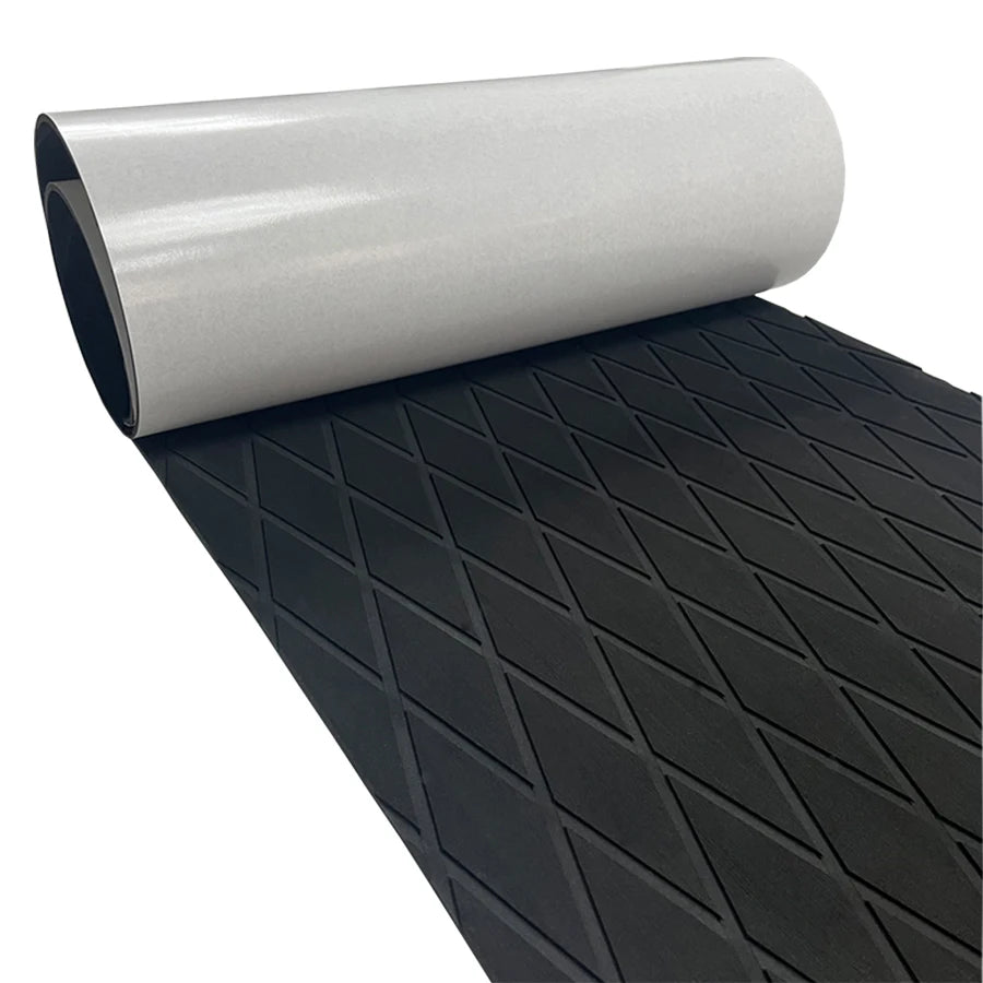240x60cm EVA Boat Floor Mat - Diamond Anti-Slip UV Resistant Marine Deck Carpet