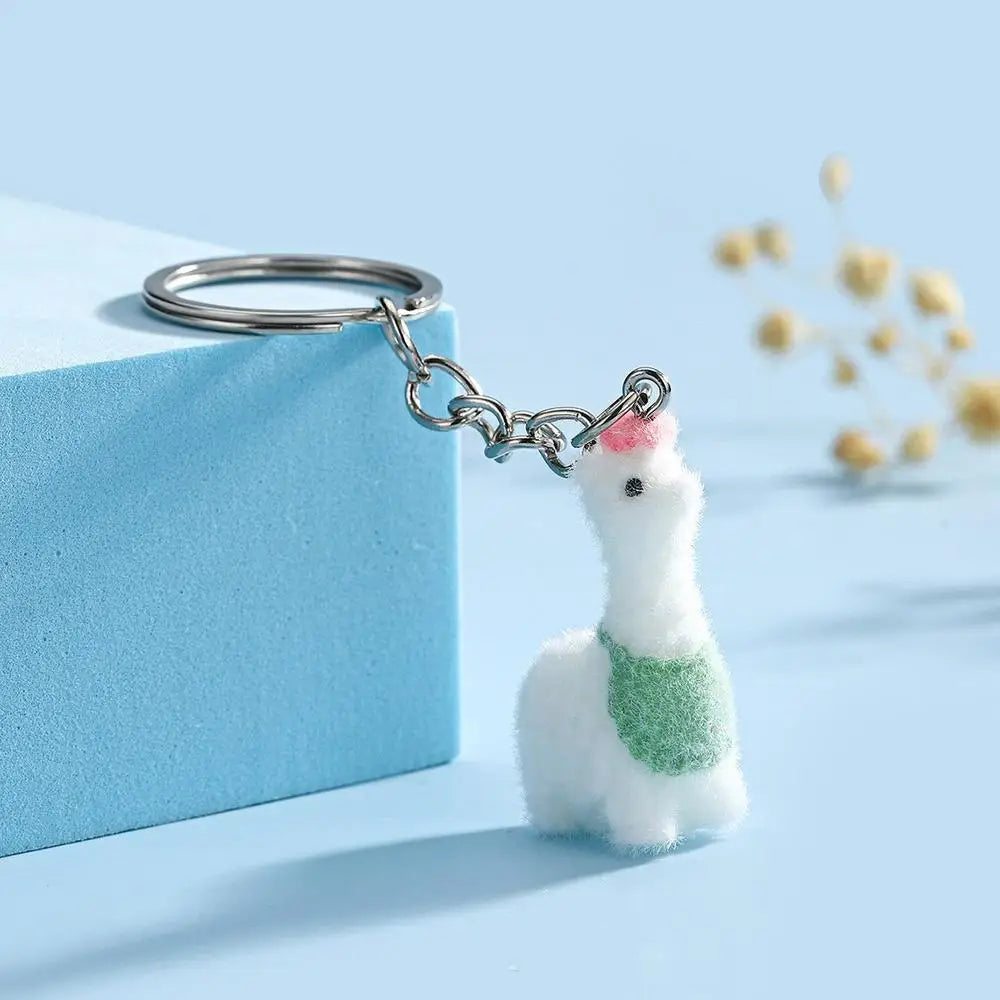 Cartoon Plush Koala Keychain – Cute Fluffy Doll Bag Pendant, DIY Keyring Charm Gift for Women
