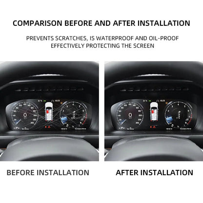 Volvo XC60 XC40 XC90 S60 S90 V60 V90 2018–2023 Nano Transparent Dashboard Protective Film – Anti-Scratch Instrument Panel Screen Cover