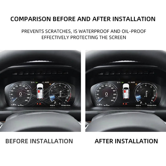 Volvo XC60 XC40 XC90 S60 S90 V60 V90 2018–2023 Nano Transparent Dashboard Protective Film – Anti-Scratch Instrument Panel Screen Cover