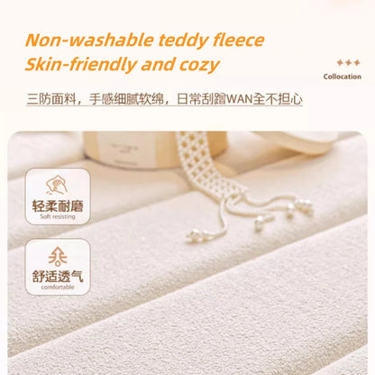Customized Teddy Sponge Windowsill Cushion – High-Density Waterproof Non-Slip Sofa Cushion, 4.5/6.5/9.5 cm Options