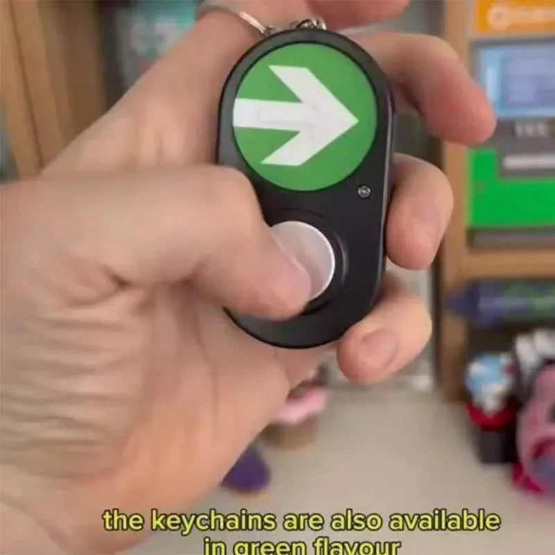 Australian Traffic Light Button Key Holder – Handheld Sound Press Commemorative Funny Keychain Accessory