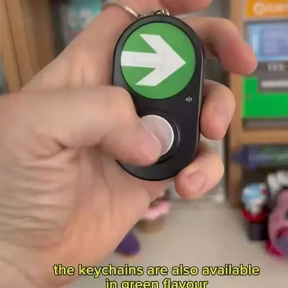 Australian Traffic Light Button Key Holder – Handheld Sound Press Commemorative Funny Keychain Accessory