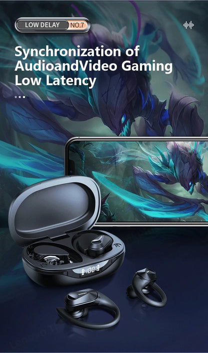 Lenovo LP75 TWS Sports Earphones — Bluetooth 5.3 Wireless, Waterproof HiFi Stereo, Noise-Reducing Earbuds with Mic