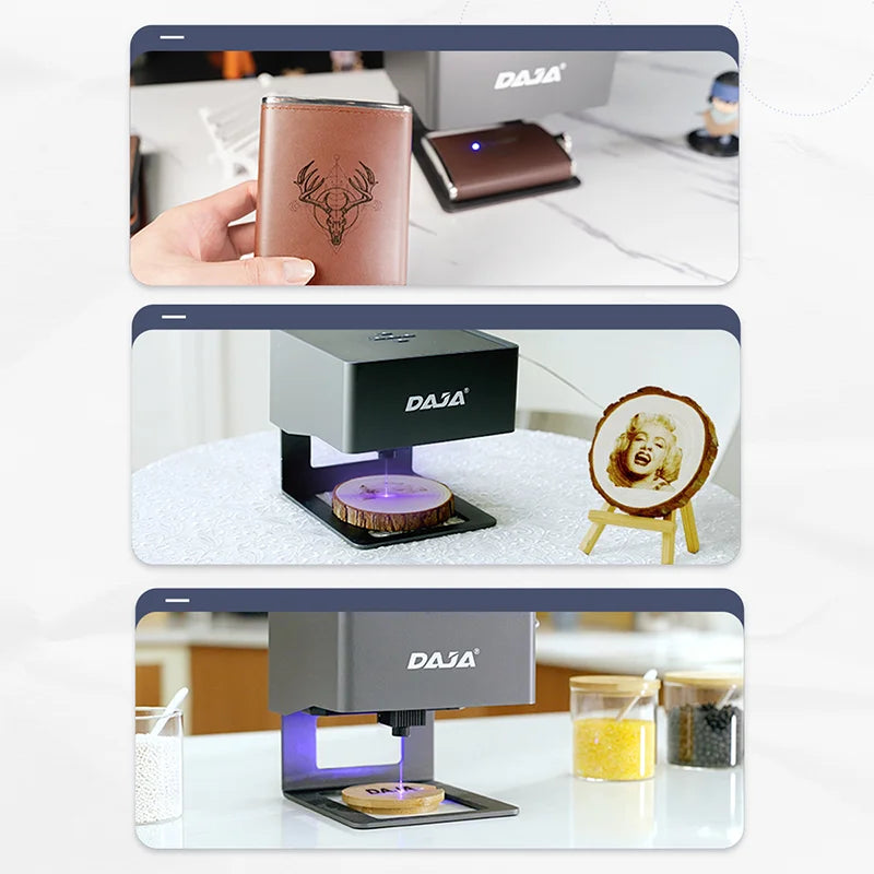 DAJA DJ6 Laser Engraver CNC, 3000mW Mini Laser Engraving Machine, Printer Cutter for Wood, Plastic, DIY Logo Mark