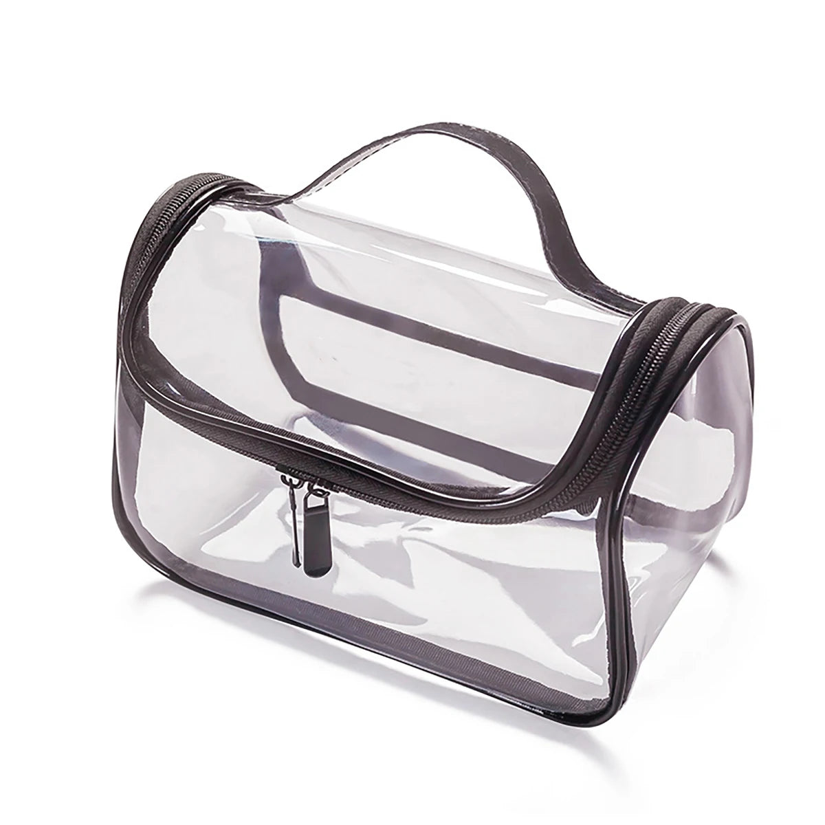 Clear PVC Makeup Bag – Portable Waterproof Travel Cosmetic Pouch