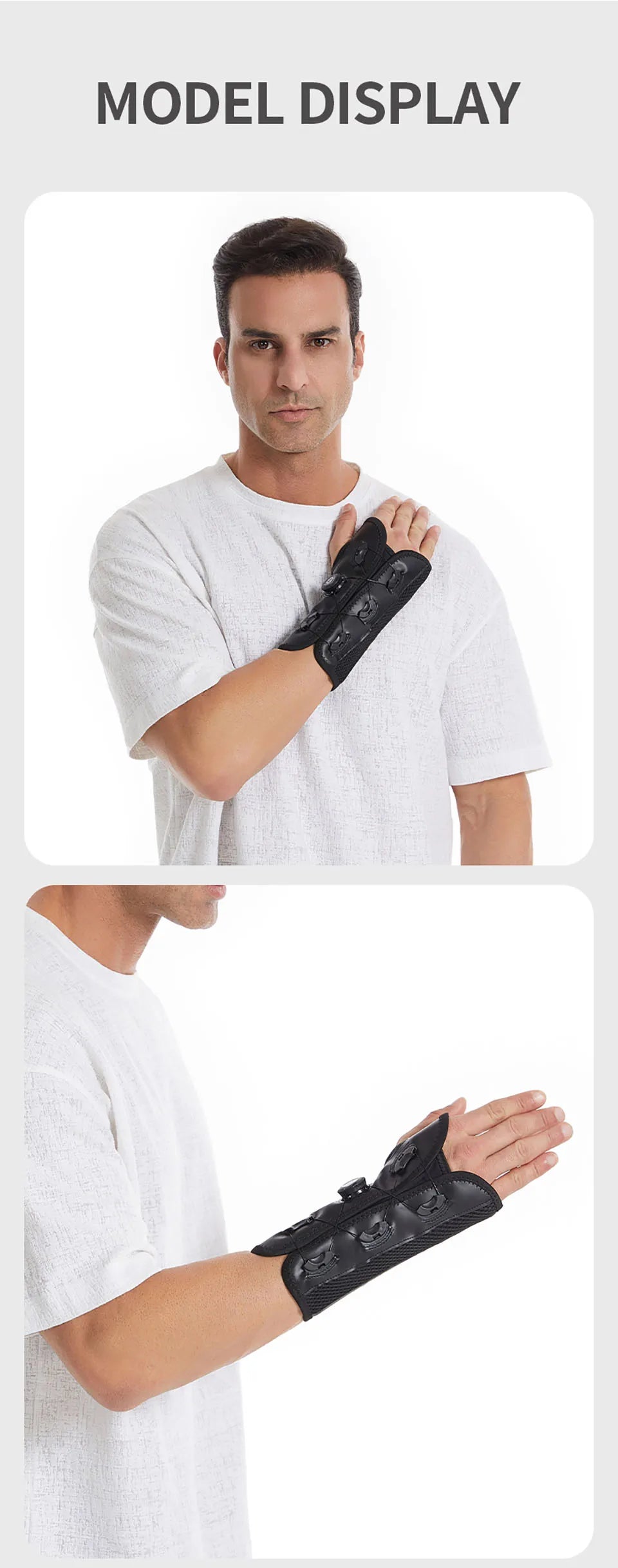 GOBYGO Knob Wrist Guard — Adjustable Tendon Sheath Brace with Removable Steel Plate for Comfort, Fixation & Compression Protection