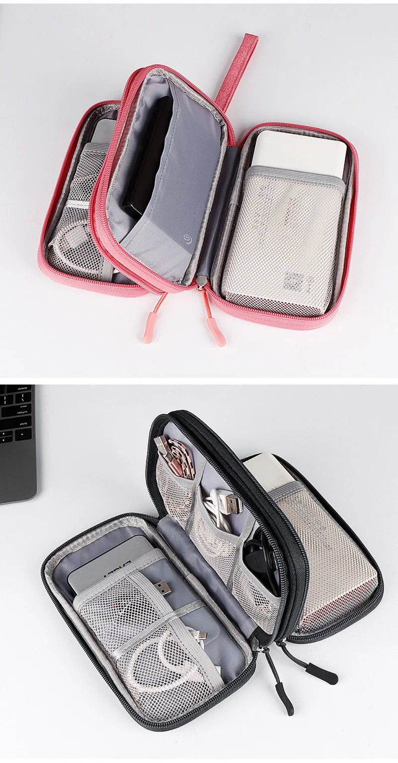 Waterproof Travel Cable Organizer Bag – Portable Digital Storage Pouch for Electronic Accessories