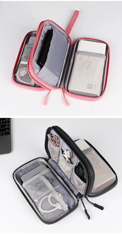 Waterproof Travel Cable Organizer Bag – Portable Digital Storage Pouch for Electronic Accessories
