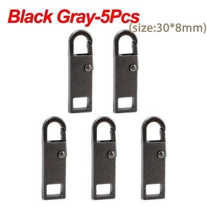 10/1PCS Universal Metal Zipper Pull Replacement — Instant Repair Kit for Luggage, Purses & Clothing Sliders