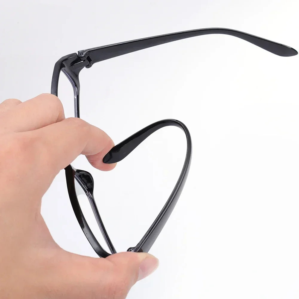 Japanese Korean Retro Square Glasses – Harajuku Clear Frame Eyewear with Blue Light Blocking