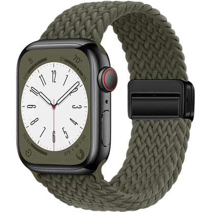 Braided Magnetic Strap for Apple Watch — Compatible with 38mm, 40mm, 41mm, 44mm, 45mm, 49mm Series SE, 7, 6, 8, 9, 10 & Ultra2