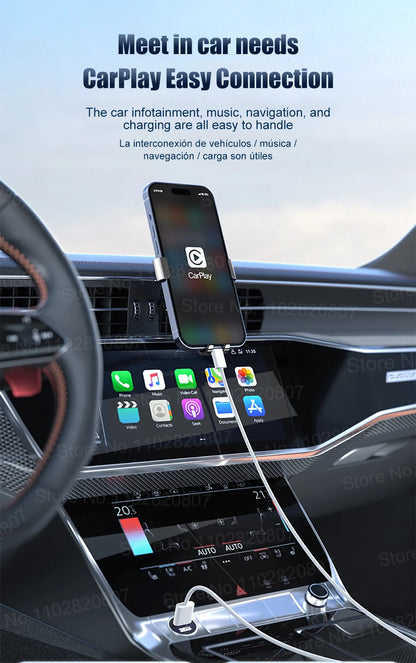 35W USB-C CarPlay Cable for iPhone 16 15 Pro Max – Fast Charging & Data Transfer