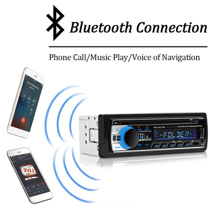 1 Din Car Radio Stereo - Bluetooth MP3 Player with FM Radio, USB, AUX Input & Digital Audio System