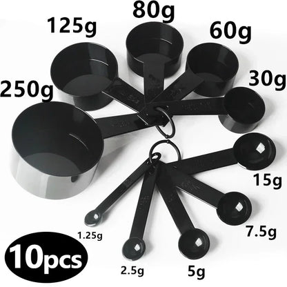 10pcs Measuring Spoons & Cups Set — Multipurpose Kitchen Baking & Cooking Tools