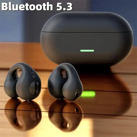 T75 Bone Conduction Headphones - Bluetooth 5.3 Wireless Sports Earphones HiFi Sound Waterproof TWS Headset