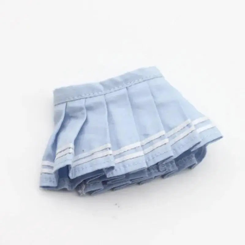 Mini Doll Clothes Outfit Set – 15-17cm Labubu V1-V3 Uniform Skirt, Sweater & Sunglasses Accessories