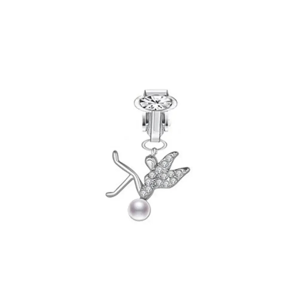 Faux Belly Ring - Non-Piercing Clip-On Navel Button Body Jewelry Belly Piercing Accessory