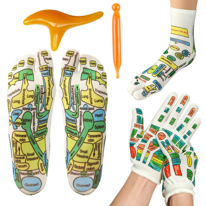 Acupressure Foot Massage Socks – Reflexology & Physiotherapy for Tired Feet Relief
