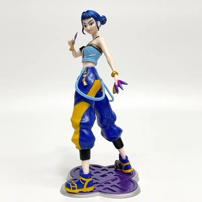 22cm K-Pop Demon Hunters Anime Figures – Rumi, Zoey, Mira, Saja Vinyl Action Toy Collectibles for Fans & Cosplay Gifts