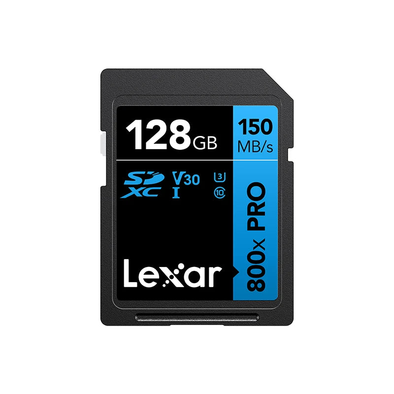 Lexar 800x Pro SDXC/SDHC Memory Card – 150MB/s V30 UHS-I High-Speed Flash Storage Card 32GB 64GB 128GB 256GB for Camera & Video Recording