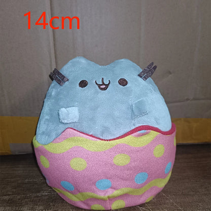 Cute Simulated Cat Plush Doll - Soft Anime-Inspired Stuffed Toy for Tabletop, Bedroom, and Home Decor, Kids’ Gift